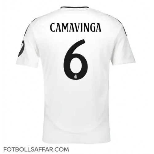 Real Madrid Eduardo Camavinga #6 Hemmatröja 2024-25 Kortärmad